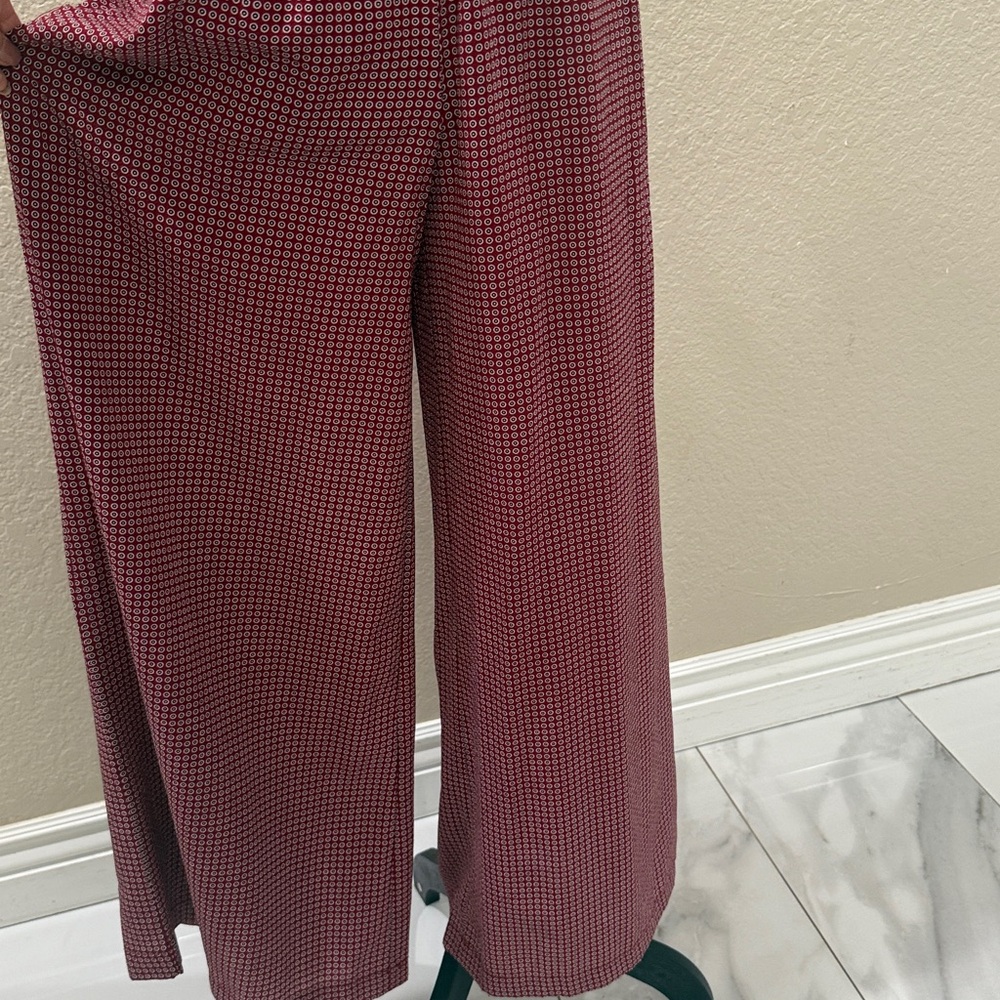 Max Studio Red Patterned Jumpsuit - Picture 7 of 10